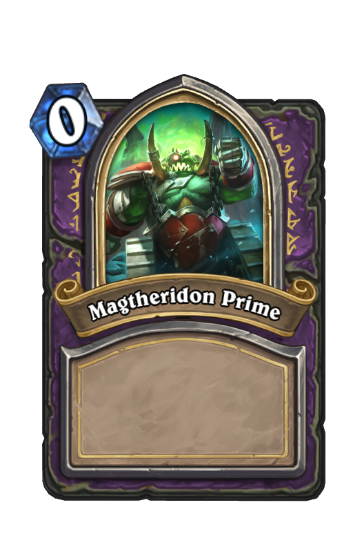 Magtheridon Prime Hearthstone kártya