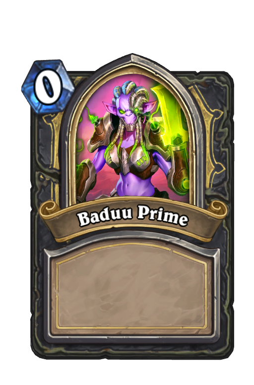 Baduu Prime Hearthstone kártya