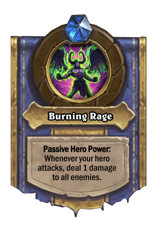 Burning Rage Hearthstone kártya