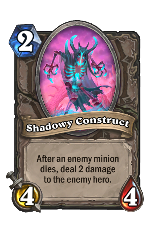 Shadowy Construct Hearthstone kártya