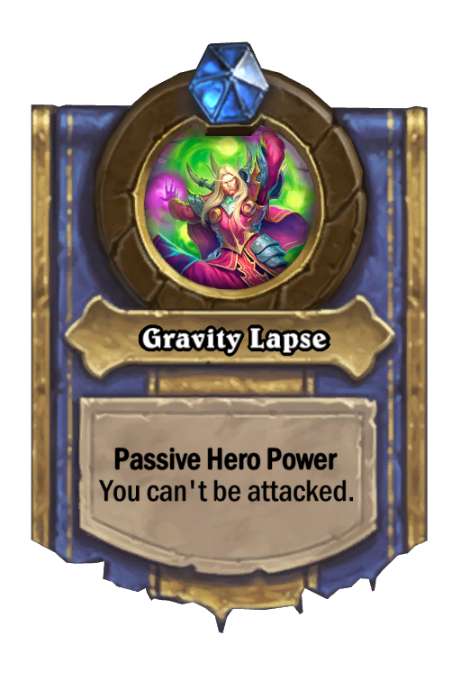 Gravity Lapse Hearthstone kártya