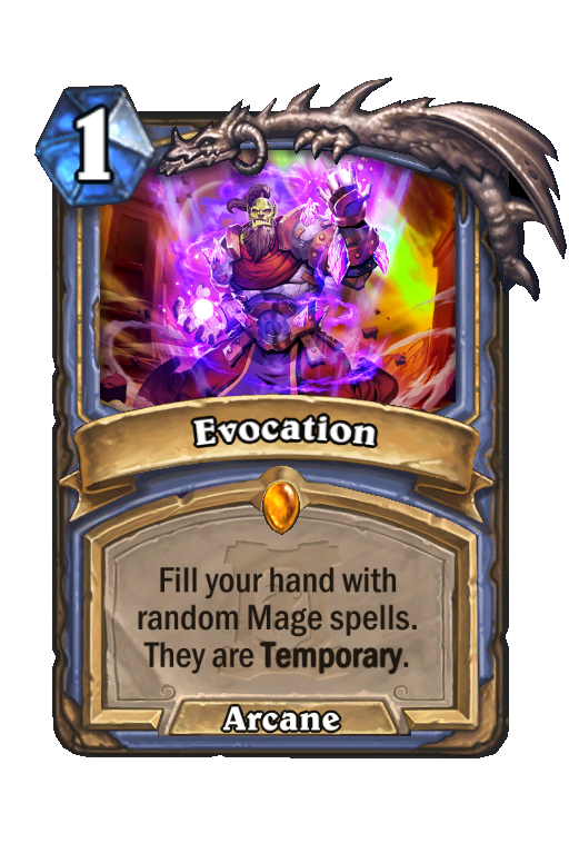 Evocation Hearthstone kártya