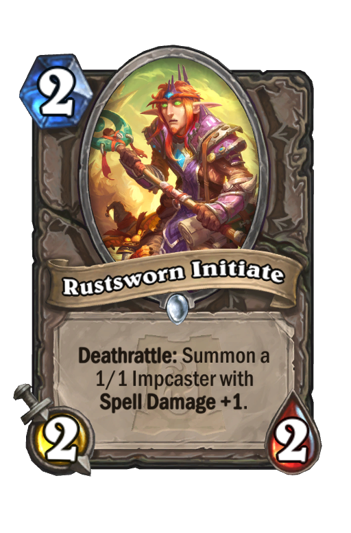 Rustsworn Initiate Hearthstone kártya