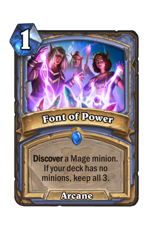 Font of Power Hearthstone kártya