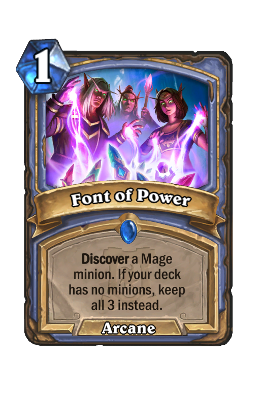 Font of Power Hearthstone kártya