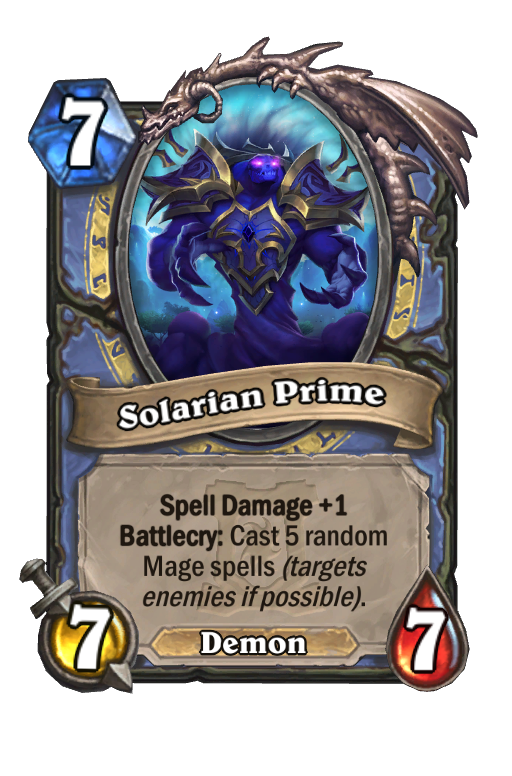 Solarian Prime Hearthstone kártya