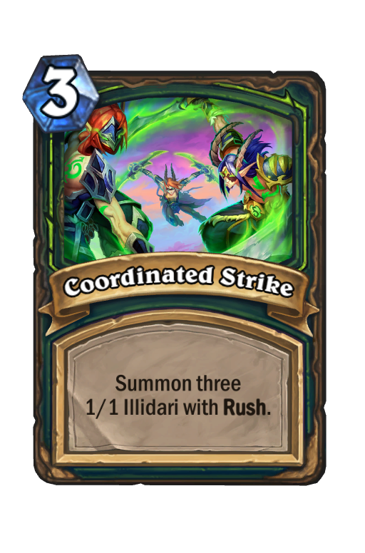 Coordinated Strike Hearthstone kártya