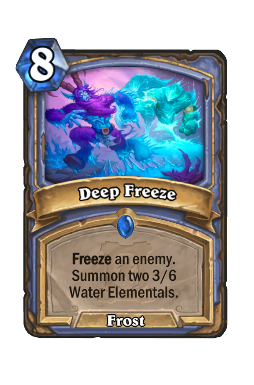 Deep Freeze Hearthstone kártya