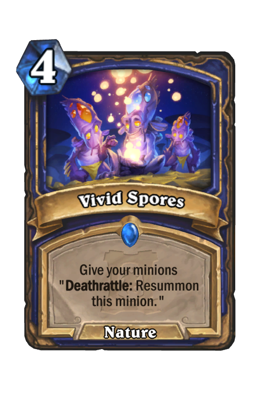 Vivid Spores Hearthstone kártya