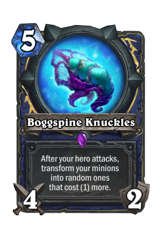Boggspine Knuckles Hearthstone kártya