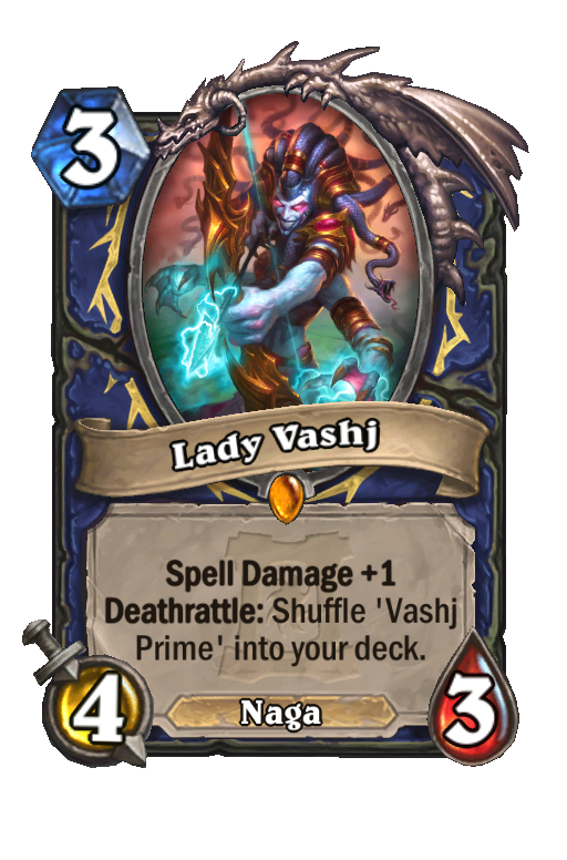 Lady Vashj Hearthstone kártya