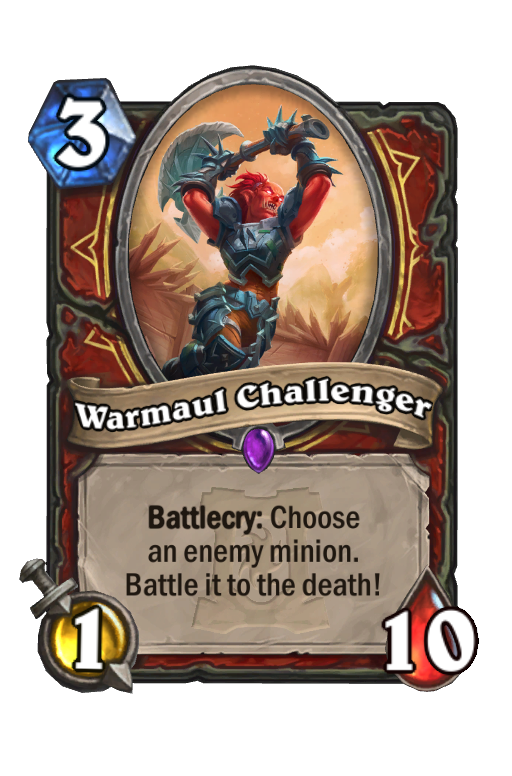 Warmaul Challenger Hearthstone kártya