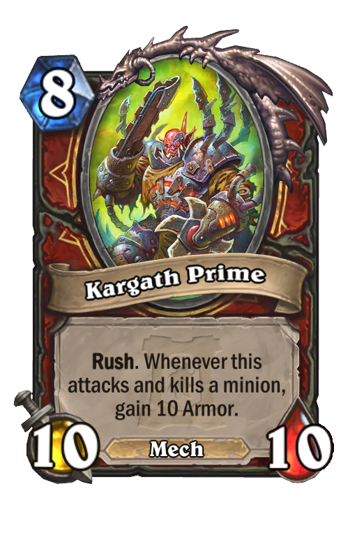 Kargath Prime Hearthstone kártya