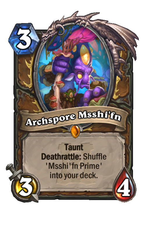 Archspore Msshi'fn Hearthstone kártya