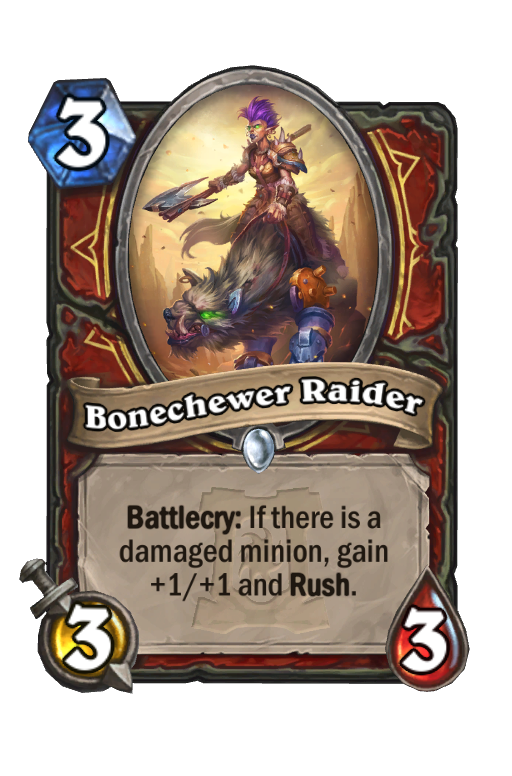 Bonechewer Raider Hearthstone kártya