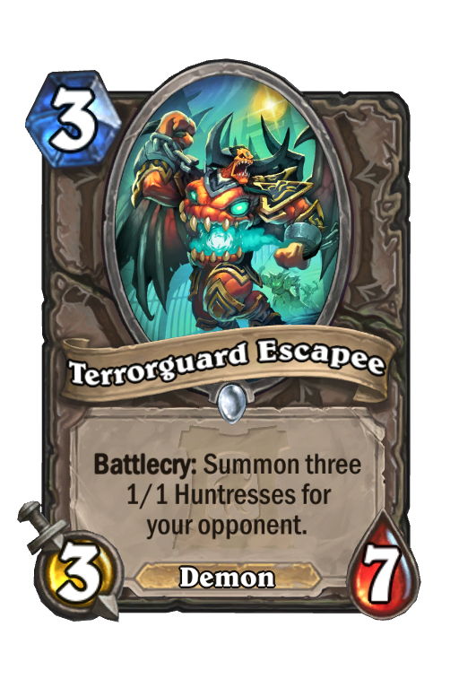 Terrorguard Escapee Hearthstone kártya