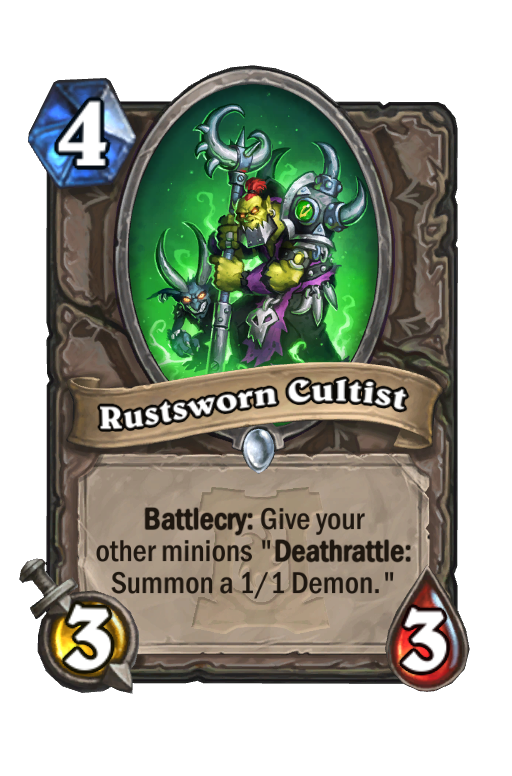 Rustsworn Cultist Hearthstone kártya