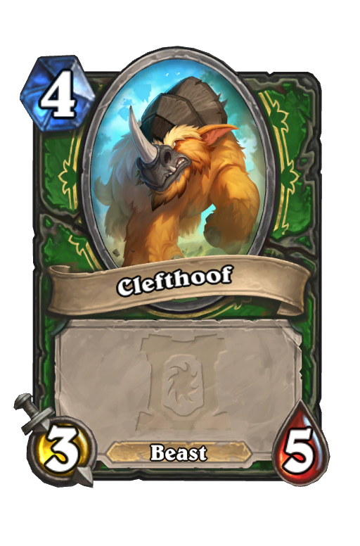 Clefthoof Hearthstone kártya