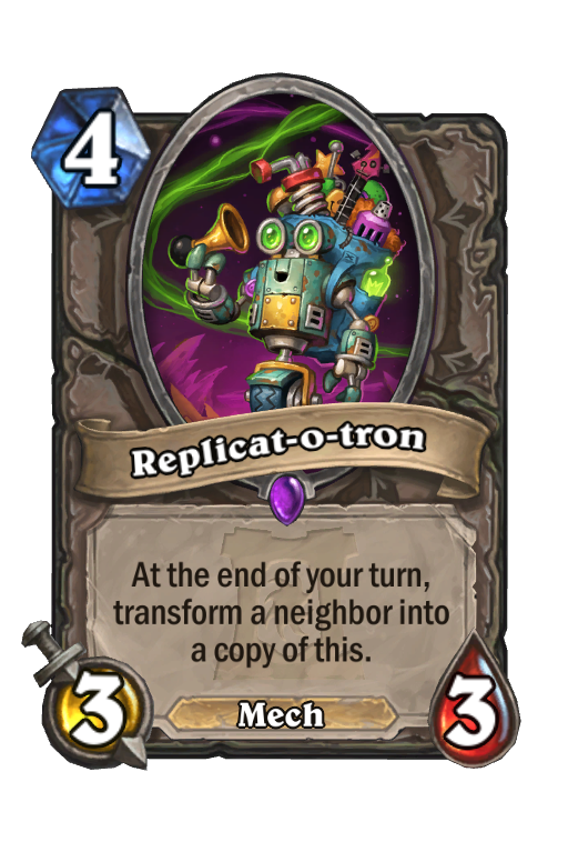Replicat-o-tron Hearthstone kártya