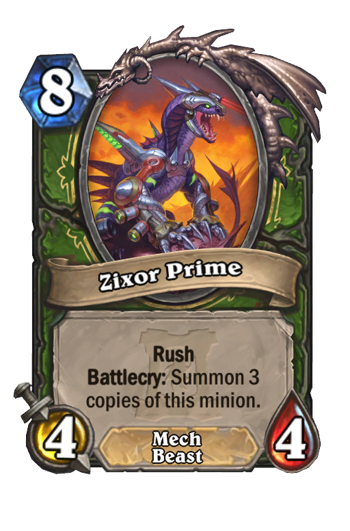 Zixor Prime Hearthstone kártya