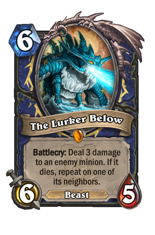 The Lurker Below Hearthstone kártya