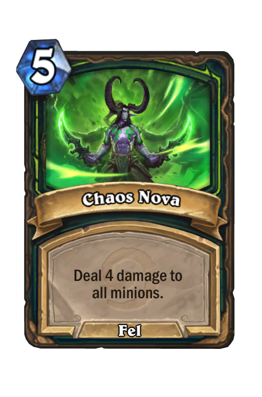 Chaos Nova Hearthstone kártya