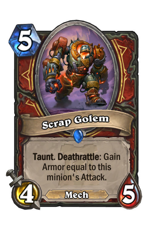 Scrap Golem Hearthstone kártya
