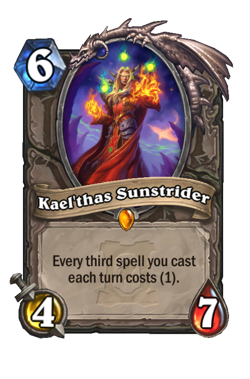 Kael'thas Sunstrider Hearthstone kártya