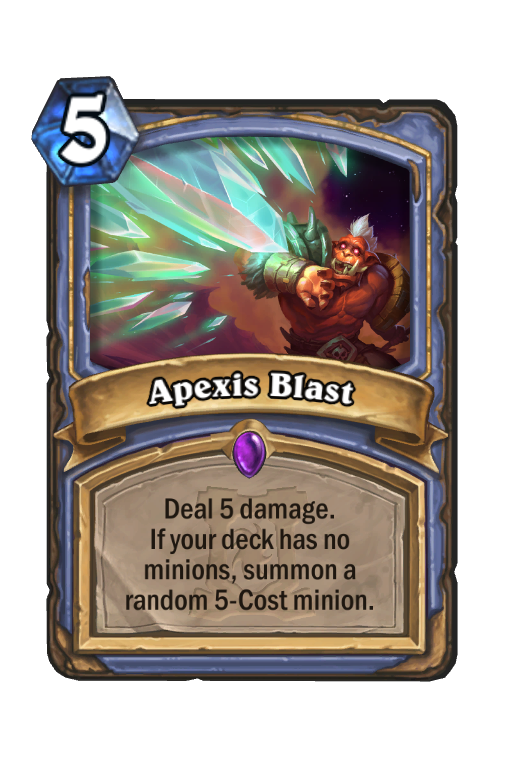 Apexis Blast Hearthstone kártya