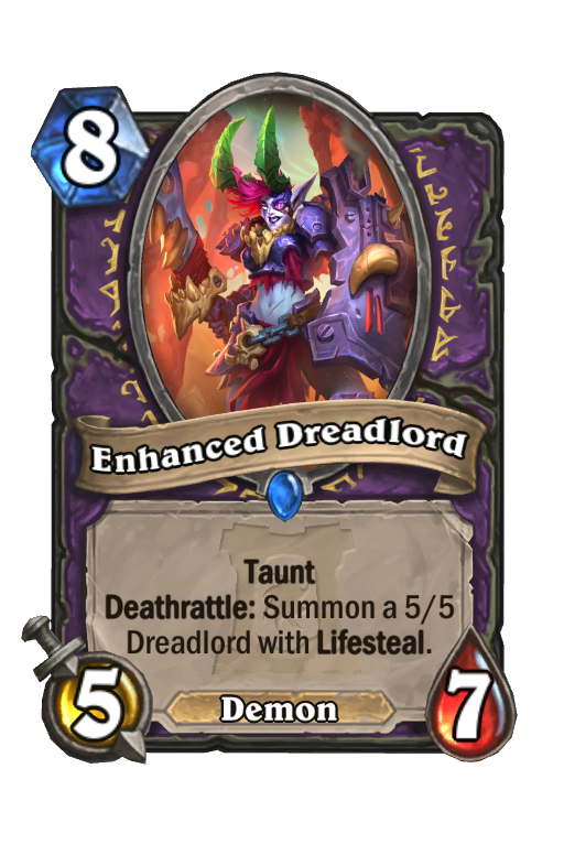 Enhanced Dreadlord Hearthstone kártya