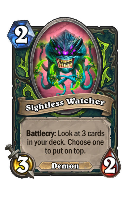 Sightless Watcher Hearthstone kártya
