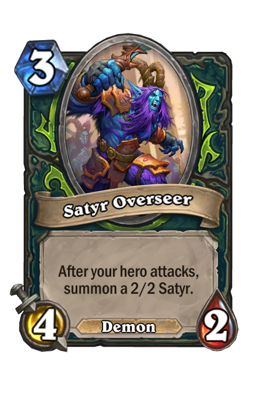 Satyr Overseer Hearthstone kártya