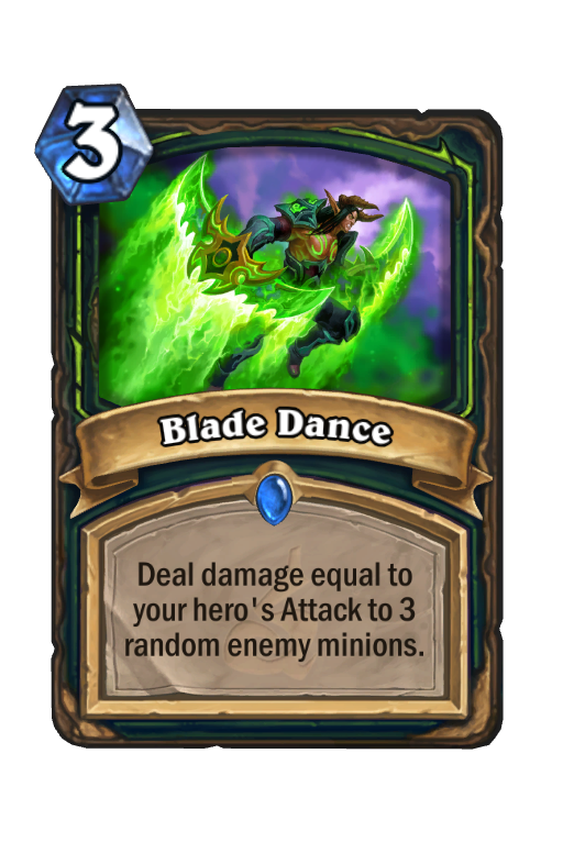 Blade Dance Hearthstone kártya