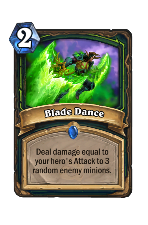 Blade Dance Hearthstone kártya