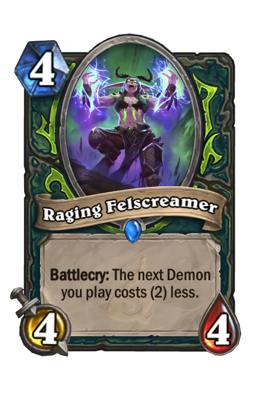 Raging Felscreamer Hearthstone kártya