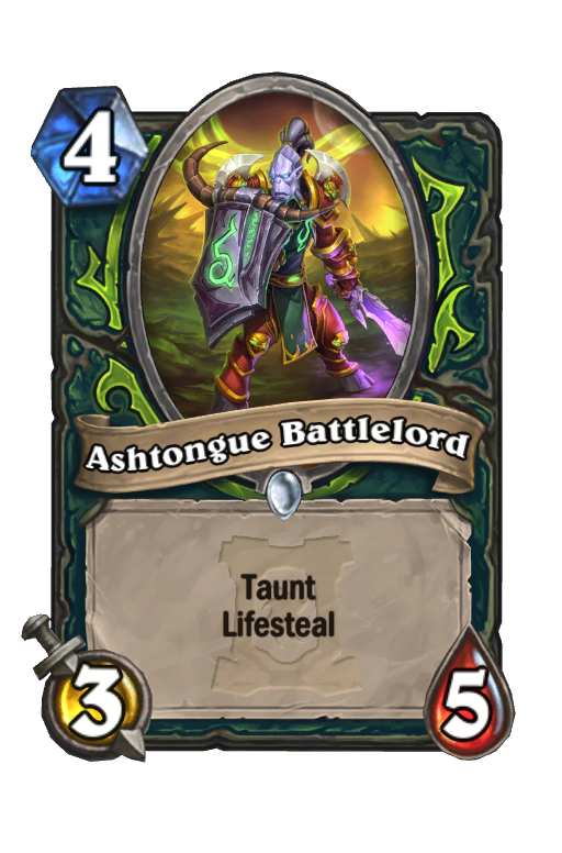 Ashtongue Battlelord Hearthstone kártya