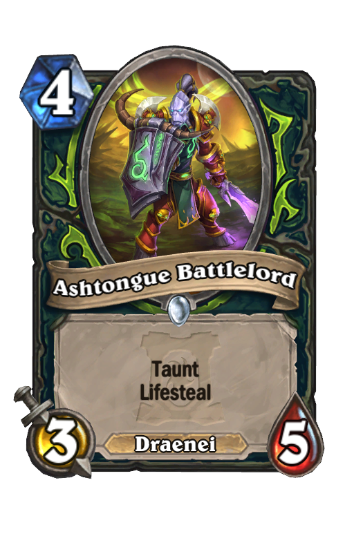 Ashtongue Battlelord Hearthstone kártya