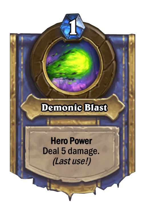 Demonic Blast Hearthstone kártya