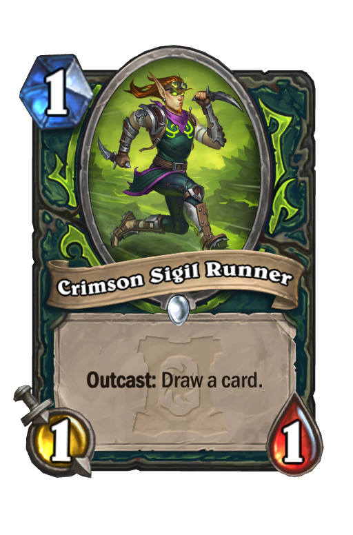 Crimson Sigil Runner Hearthstone kártya