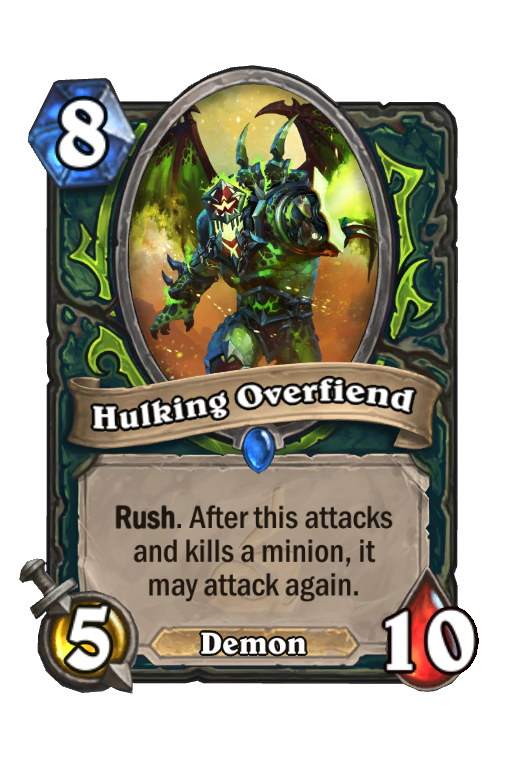 Hulking Overfiend Hearthstone kártya