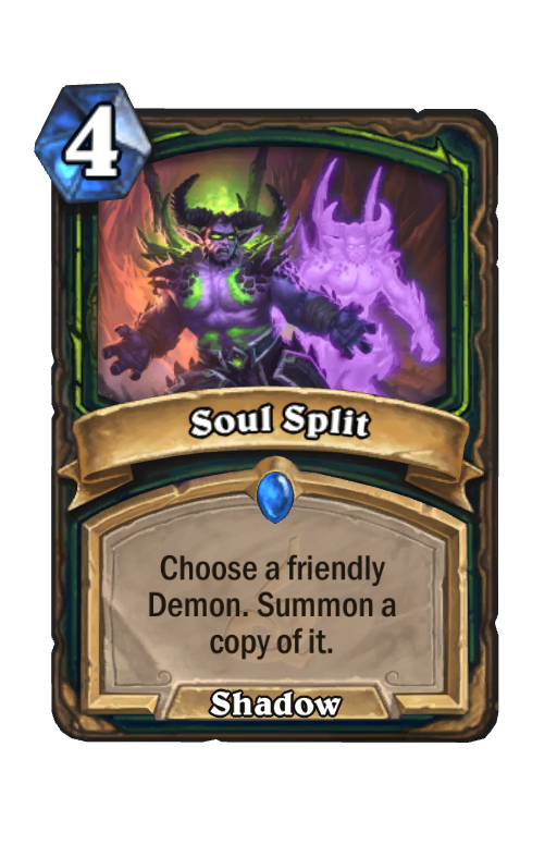 Soul Split Hearthstone kártya