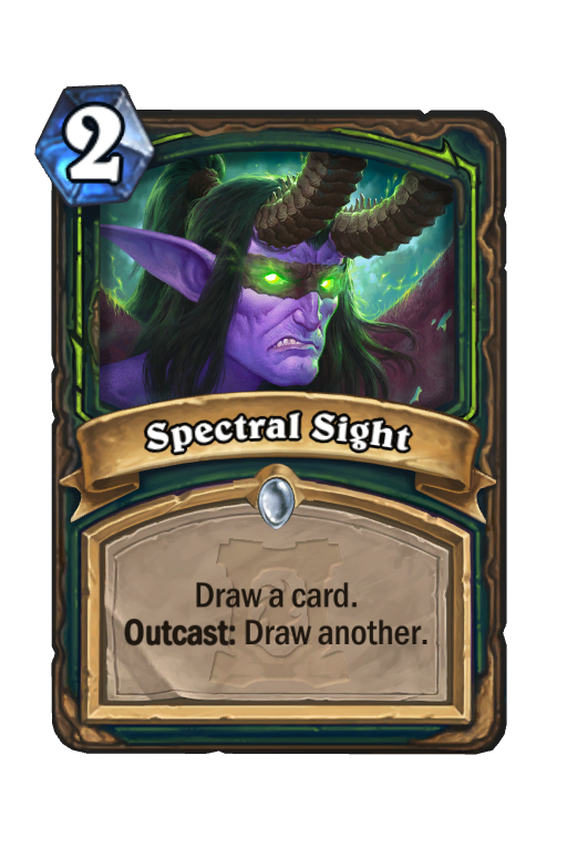 Spectral Sight Hearthstone kártya