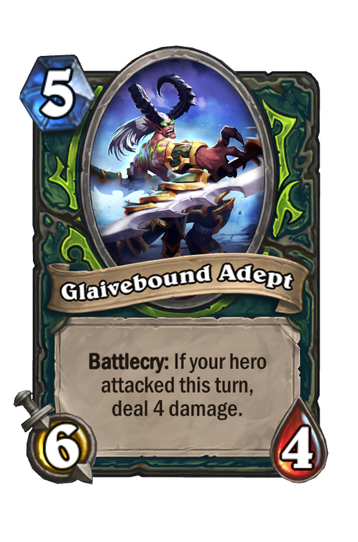 Glaivebound Adept Hearthstone kártya