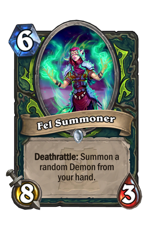Fel Summoner Hearthstone kártya