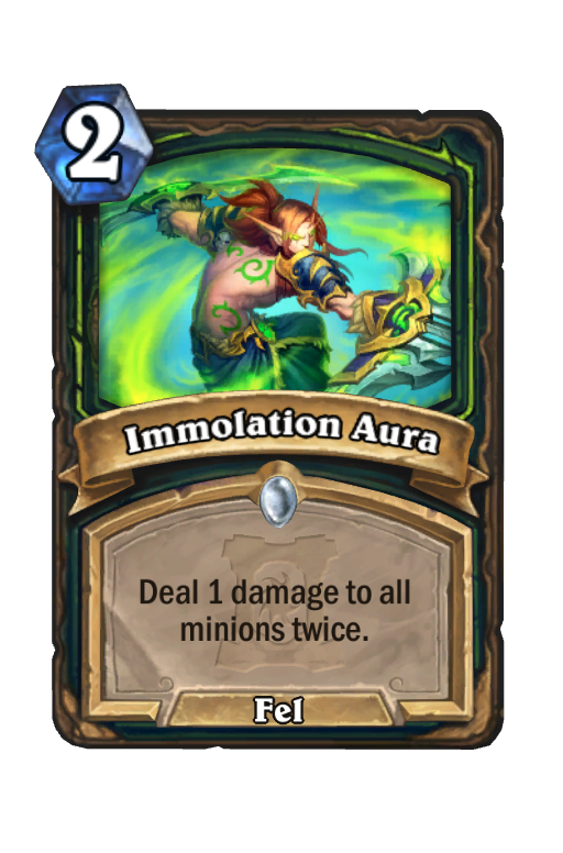 Immolation Aura Hearthstone kártya