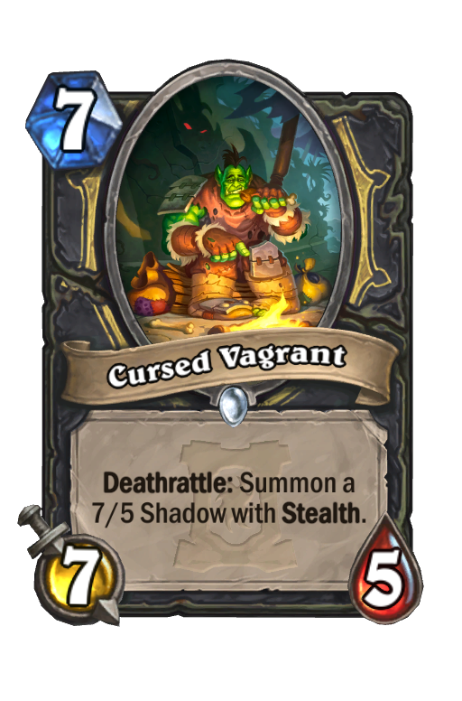 Cursed Vagrant Hearthstone kártya