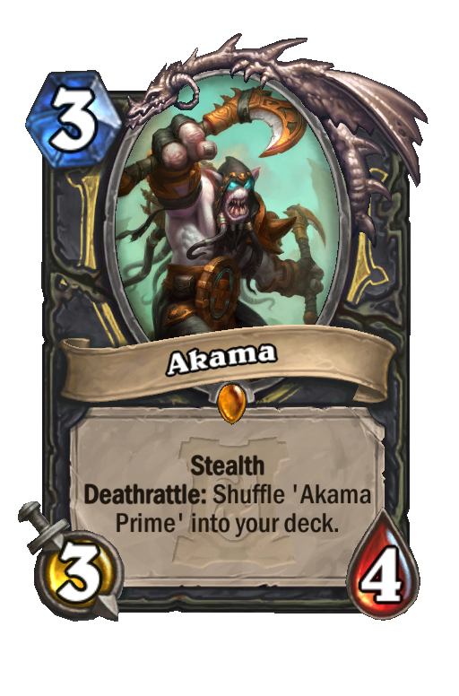 Akama Hearthstone kártya