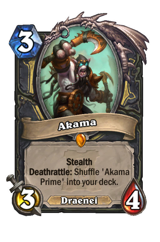 Akama Hearthstone kártya