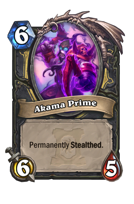 Akama Prime Hearthstone kártya