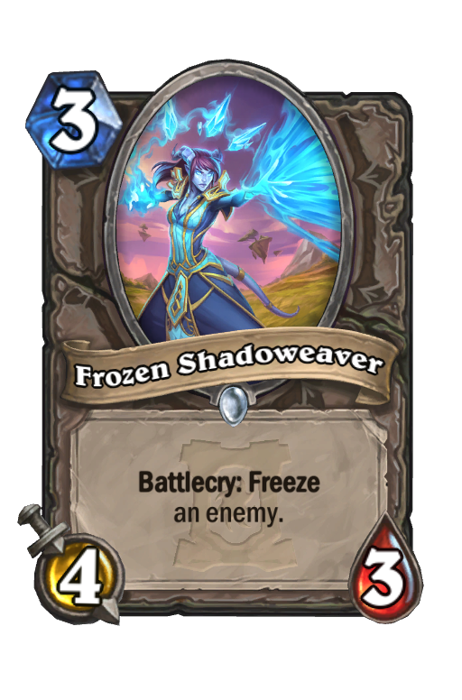 Frozen Shadoweaver Hearthstone kártya